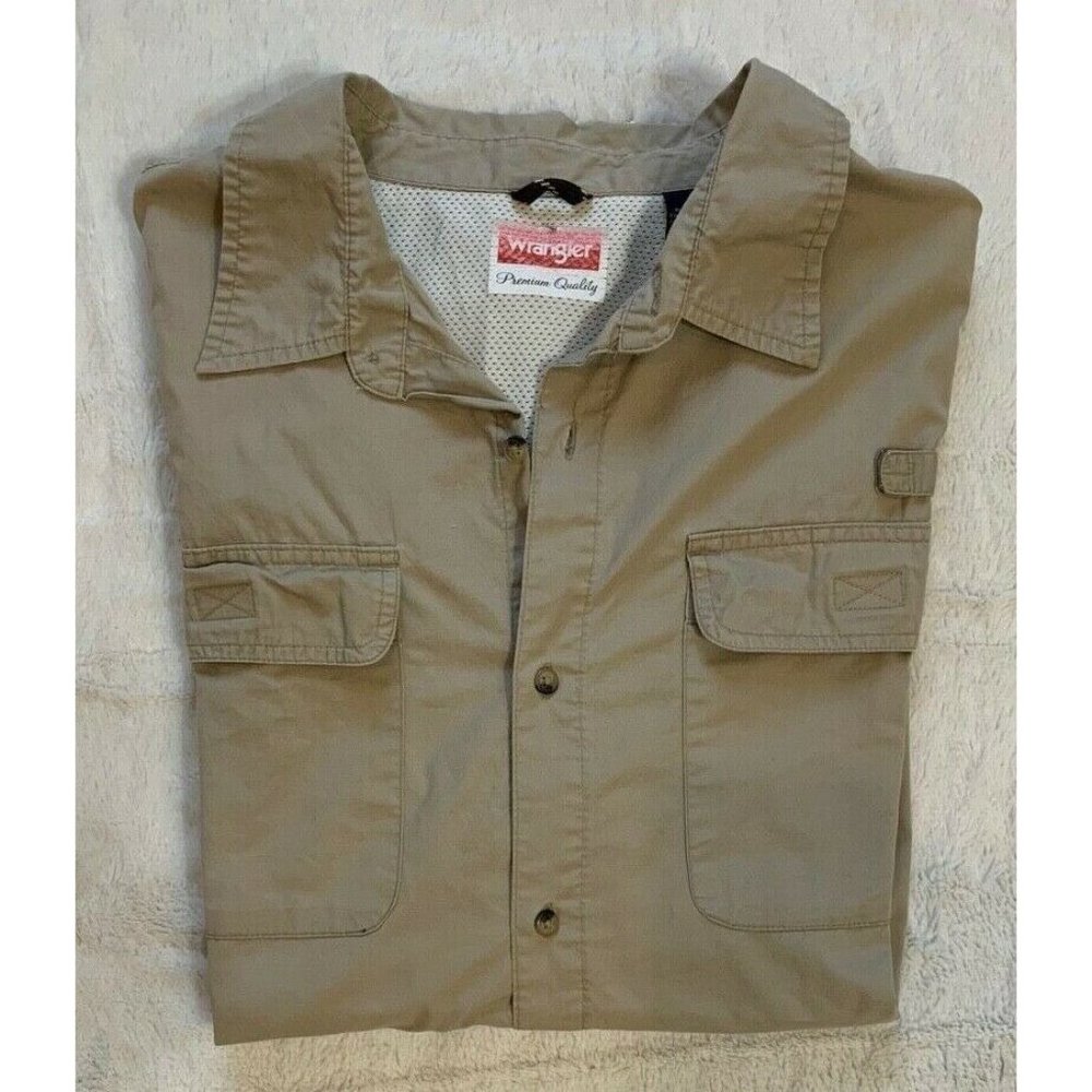 Wrangler Men’s Short Sleeve Button Down Shirt 2XL